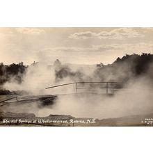Thermal Springs at Whakawarewa Real Photo New Zealand Postcard