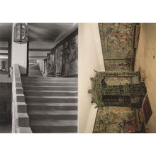 Hardwick Hall Staircase Derbyshire Real Photo 2x Postcard