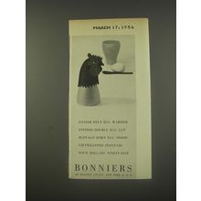 1956 Bonniers Advertisement - Danish Felt Egg Warmer, Finnish Double Egg Cup