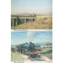 Dinting Viaduct Gloucester Train Bridge 1980s 2x Postcard