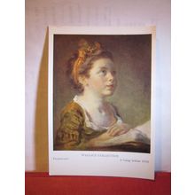 A YOUNG SCHOLAR, painting by Fragonard unused postcard Wallace Collection =
