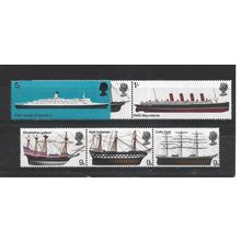 GB.British Ships set of 6.Mounted Mint.Jul25a