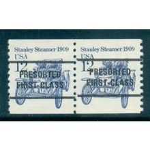 2132a 12c Stanley Steamer Very Fine MNH Dry Gum Gap Pair PreCnx W0388
