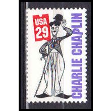 2821 29c Charlie Chaplin Fine MNH V2481 (2)