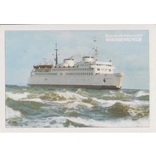Warnemunde German Ferry Postcard