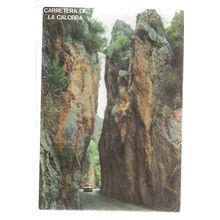 CARRETERA DE LA CALOBRA, MALLORCA, SPAIN used vintage postcard 1981? =