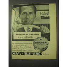 1958 Craven Mixture Tobacco Ad - Motoring