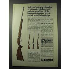 1965 Savage Ad - 65 Rifle, Stevens 46 Rifle, Stevens 34