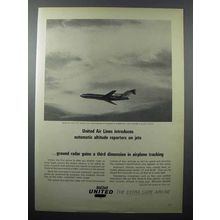 1965 United Air Lines Ad - Automatic Altitude Reporters