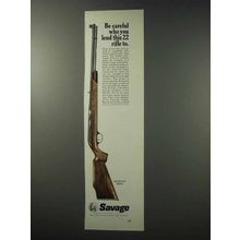1965 Savage 6-P Rifle Ad - Be Careful Who You Lend To