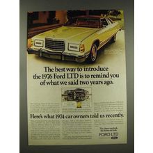 1976 Ford LTD Landau Car Ad - Remind You