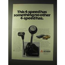 1979 Mitsubishi Car Ad - Something No Other 4-Speed Has