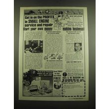 1982 Belsaw Institute Ad - Get in On The Profits in Small Engine Service