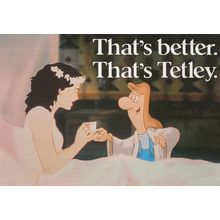 Snow White Thats Better Thats Tetleys Tea Advertising Postcard