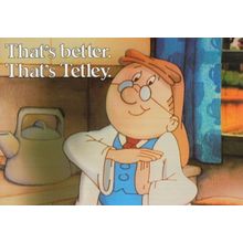 Thats Better Thats Tetleys Rare Tea Advertising Postcard