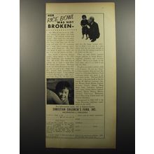 1956 Christian Children's Fund, inc. Ad - Her rice bowl was not broken
