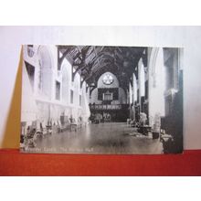 the BARON'S HALL, ARUNDEL CASTLE, SUSSEX. unused vintage postcard printed (A) =