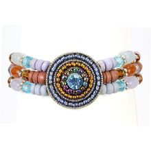 3-String Beaded Bracelets - BR-CPBR1012BL