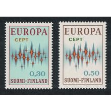 Finland Stars Europa 2v 1972 MNH SG#790-791