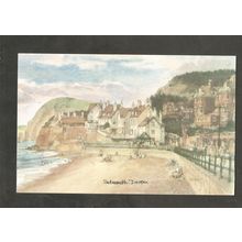 Postcard Devon Sidmouth Watercolour by David Skipp