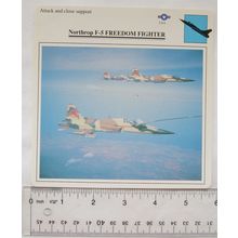 Northrop F5 Freedom Fighter- USA - Attack & Close Support - Collectors Club Card