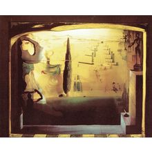 Salvador Dali - The little theatre 1934 Poster Canvas Movie Film Print A0 A1 A2