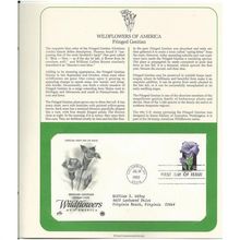 WILDFLOWERS OF AMERICA : GENTIAN 'OFFICIAL FIRST DAY of ISSUE ' (1992)