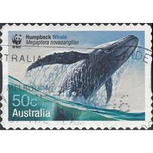 AUSTRALIA, MAMMALS, Humpback Whale, blue 2006, 50c, #2