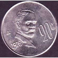 1976 Mexico 20 Centavos Coin