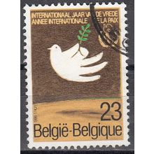 Belgique 1986 Michel 2254 O Cote (2016) 0.50 € Année internationale de la Paix