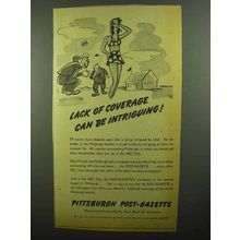 1942 Pittsburgh Post-Gazette Ad - Lack of Coverage