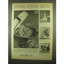 1965 General Electric Ad - Skillet, Cordless Toothbrush