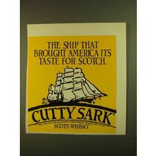 1979 Cutty Sark Scotch Ad - Ship That Brought America