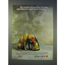 1989 Purina Dog Chow Ad - Her invitation intrigued him