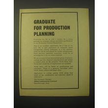 1966 Abbott Laboratories Ad - Graduate for production planning
