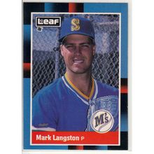 1988 Leaf Mark Langston baseball card #123