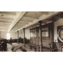 SS Titanic Ship Gymnasium Real Photo Postcard