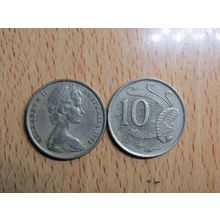 Australia 1966 10 Cents Coin