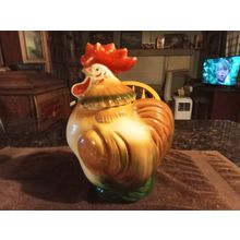 Old Vintage Original Purinton Cookie Jar Rooster 12" Tall 1940/50s