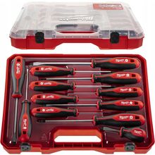 Milwaukee Set of 12 Tri-Lobe Screwdrivers 4932472003,Red