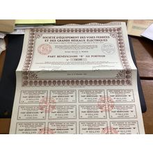 ICOLLECTZONE France 1935 Electronics 14190 Stock Certificate (B300)