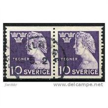 1946 Michel 323A - fine used (o) - pair