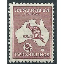 Australia 1945 SG212 2/- Maroon Unmounted Mint ....