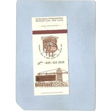 New Jersey Wildwood Crest Matchcover Captain's Table Restaurant On The Bea~3224