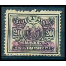 Used Revenue 20c N.Y. Stock Transfer Fine WA2854
