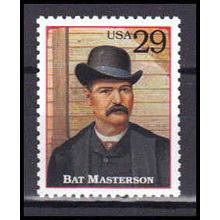 2869h 29c Bat Masterson Fine MNH V2585