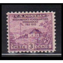727 3c Washington's Hdqs Fine MNH O2517