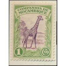 Mozambique Company Stamp Scott #175, Mint Hinged, Giraffe
