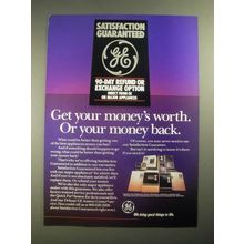 1987 GE Appliances Ad - Get Your Money's Worth