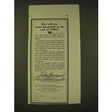 1933 John Hancock Life Insurance Ad - How will you stand financially at the end